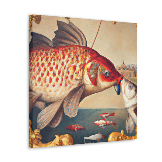 School of Fish Swimming - Canvas