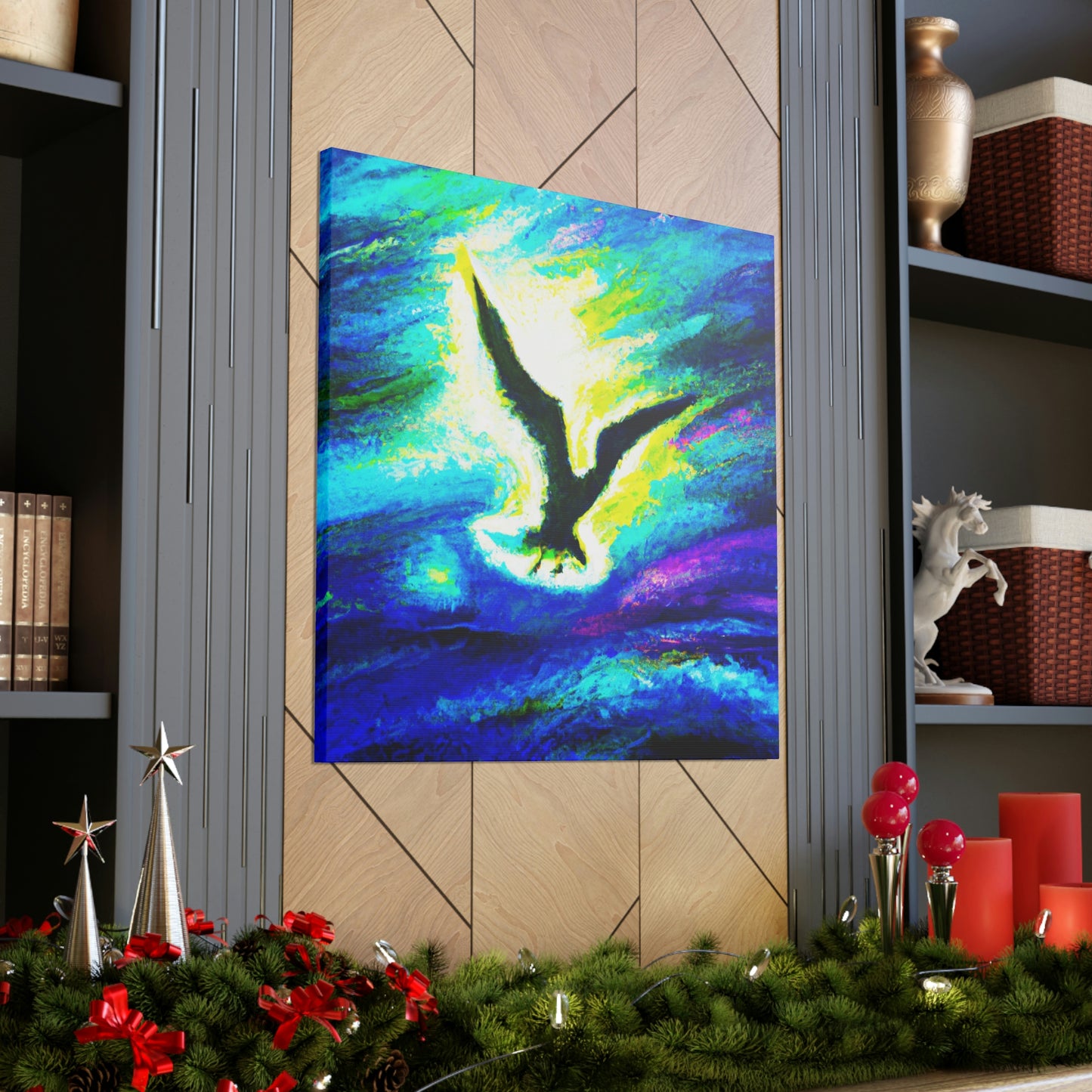 Seagull in Flight - Canvas