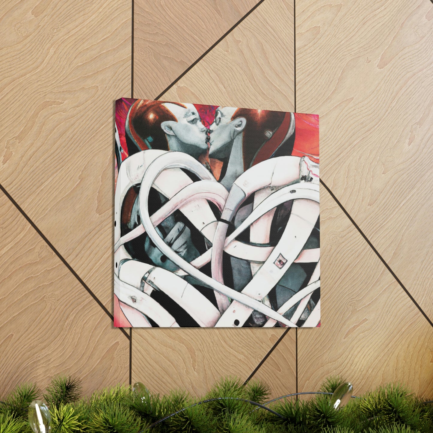 Intertwined Heart Bouquet - Canvas