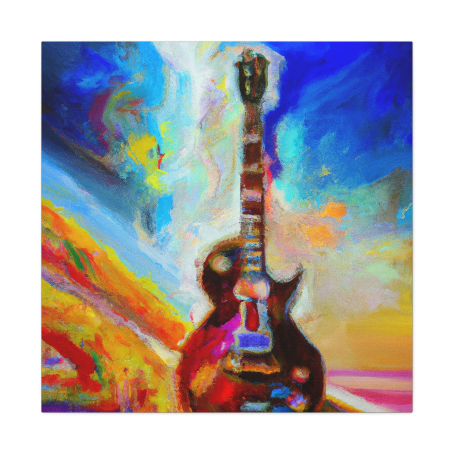 Gibson in Abstract Forms - Canvas