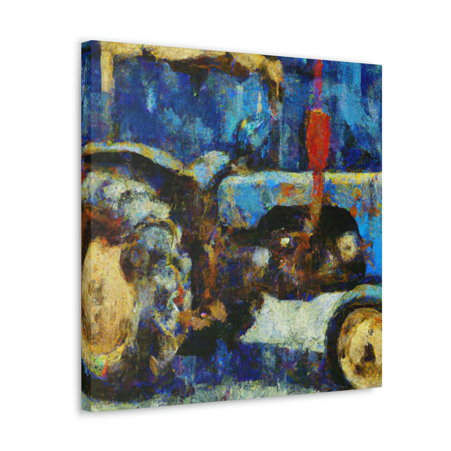 "Tractor Abstraction Expressionism" - Canvas