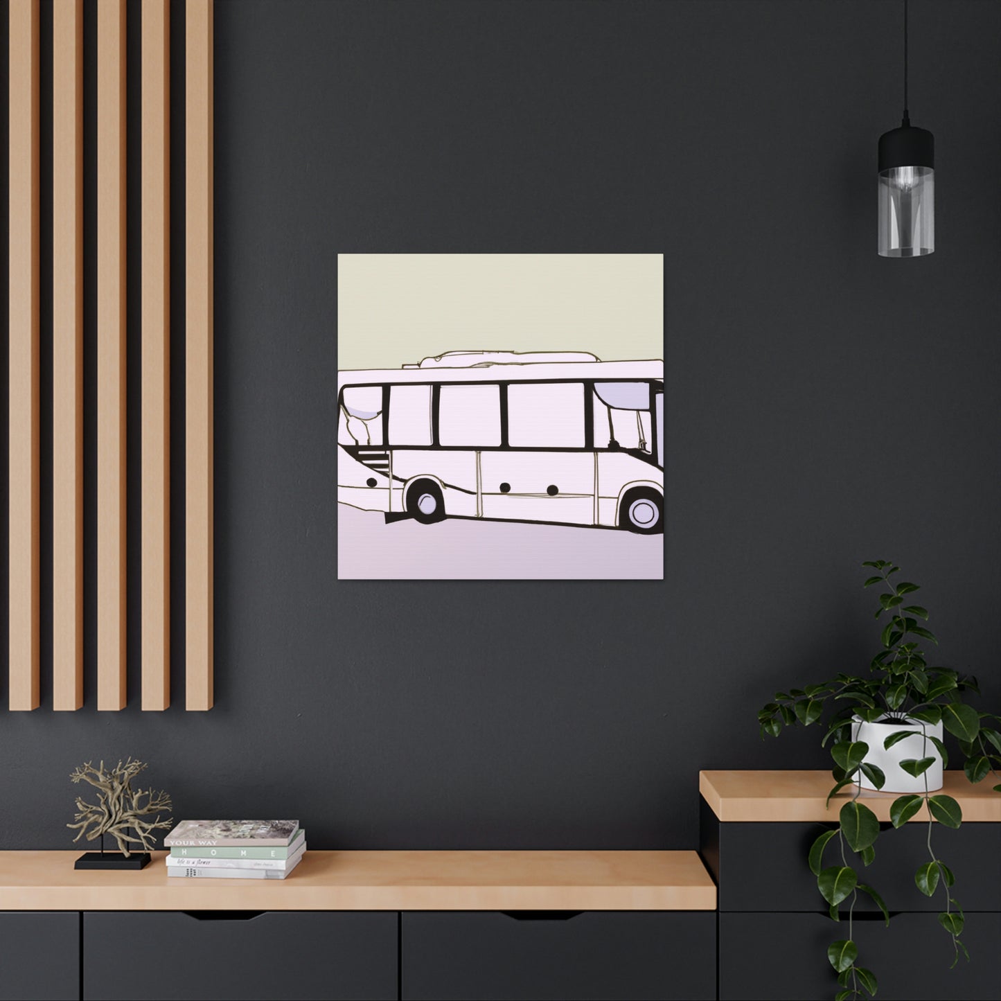 "Bus of Minimalism" - Canvas