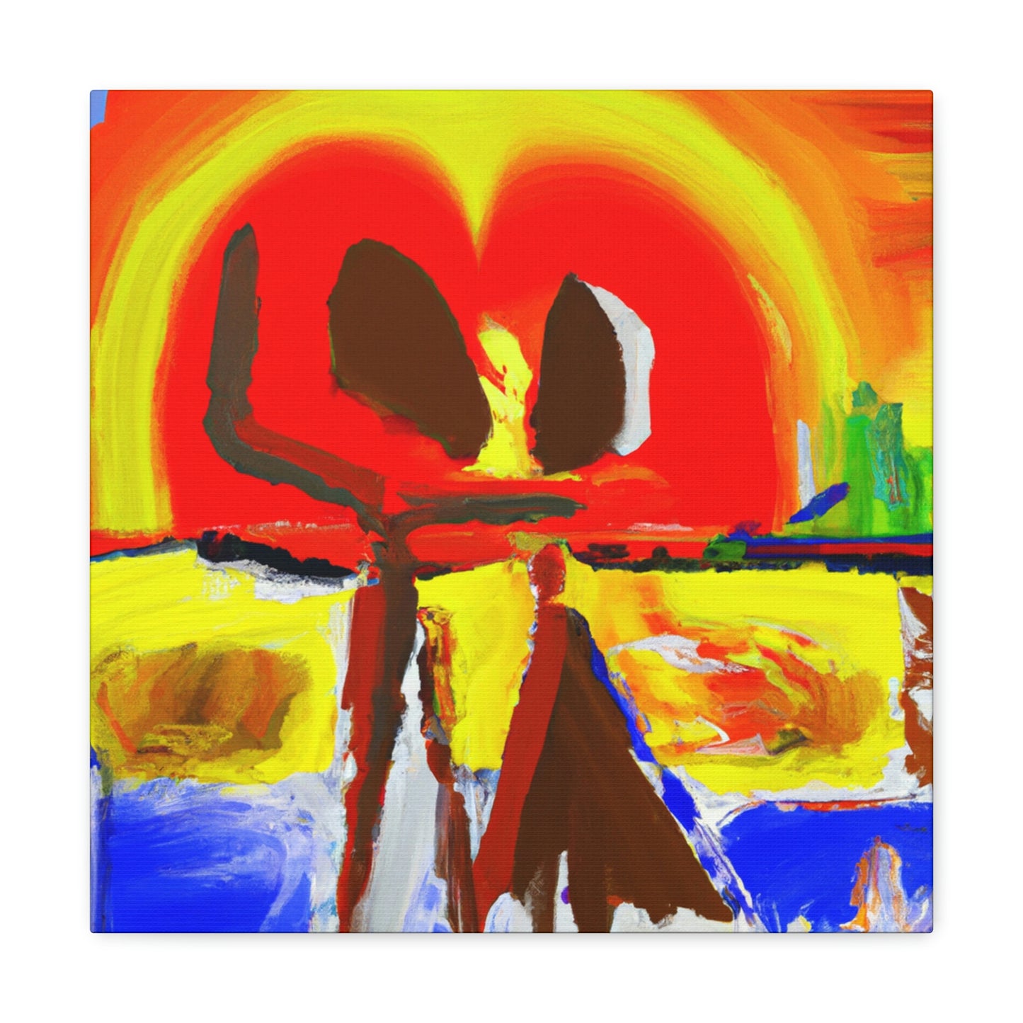 Love at Sunset - Canvas