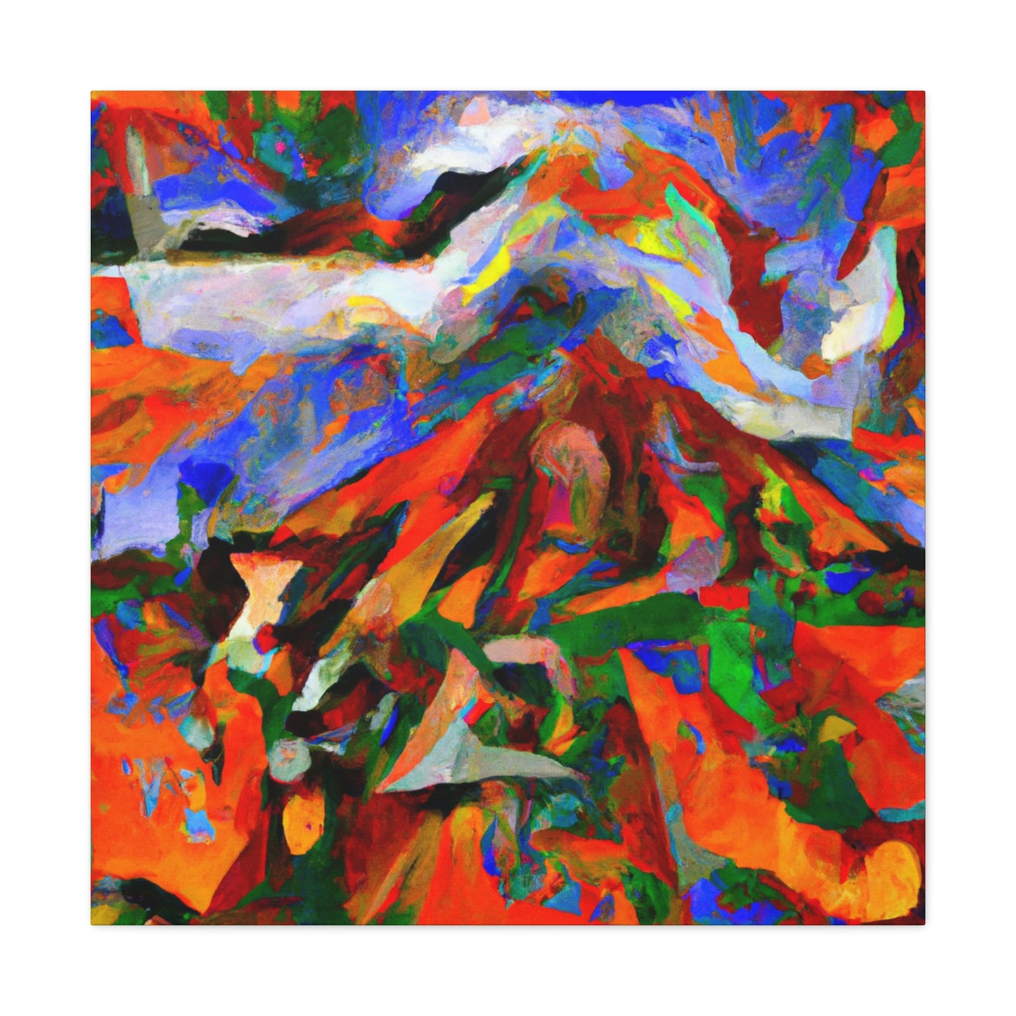 Volcano's Eruptive Glory - Canvas