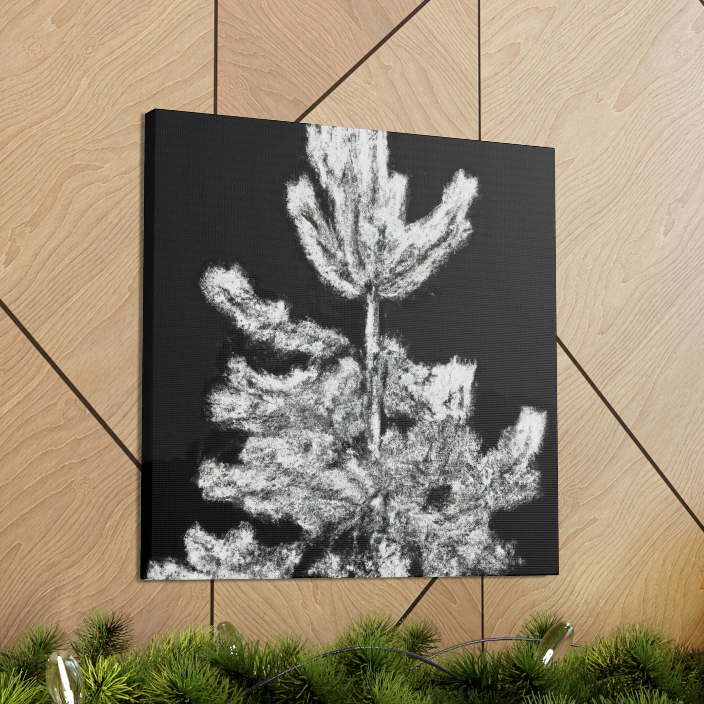 "Pine Trees in Deco" - Canvas