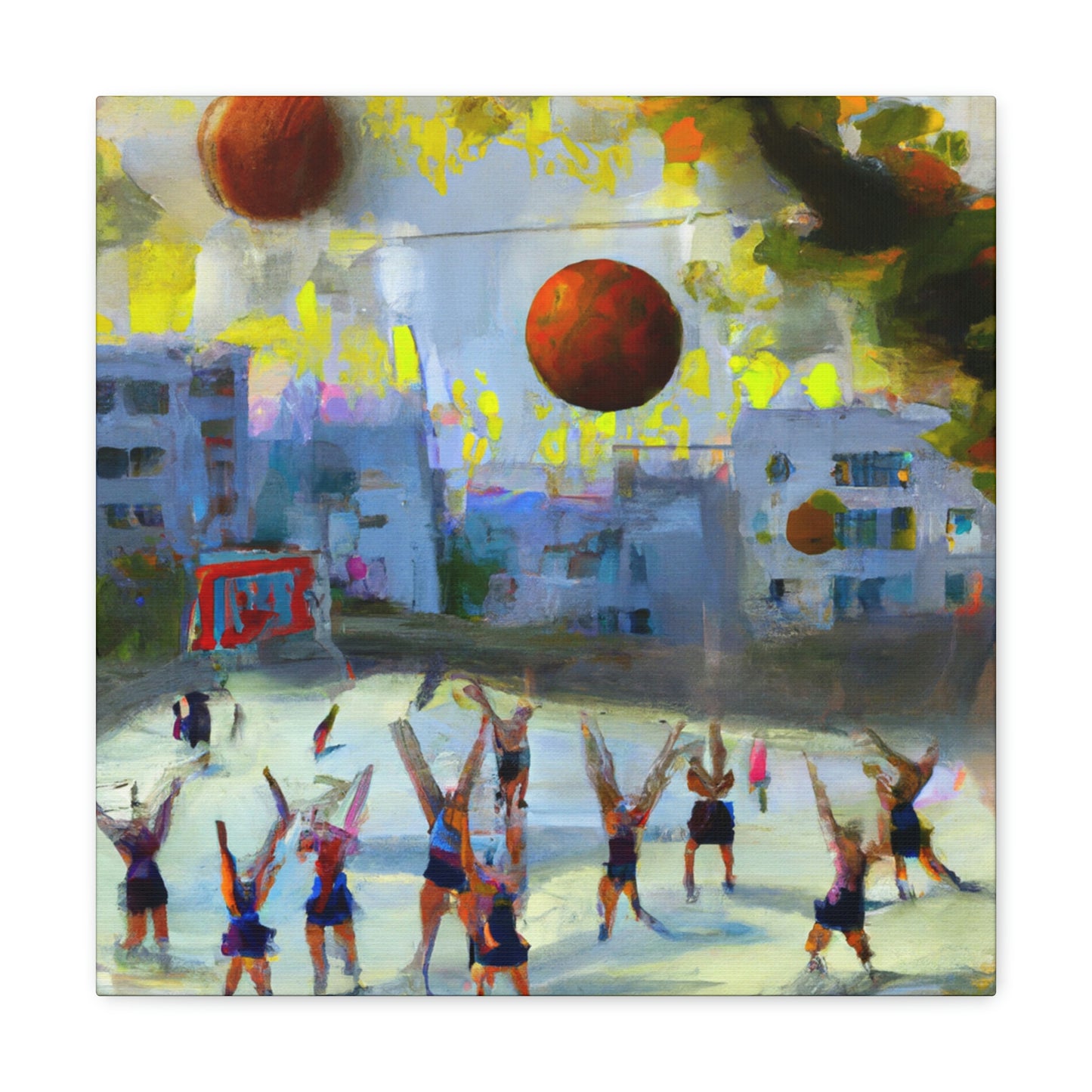 Volleyball Vibrancy Vitality - Canvas