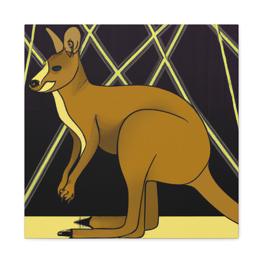 "Gleaming Wallaby Splendor" - Canvas