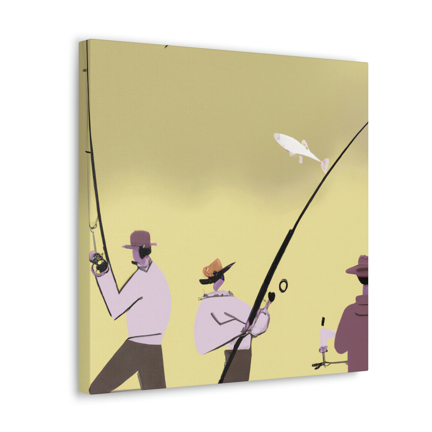 "Fishing in Minimalism" - Canvas