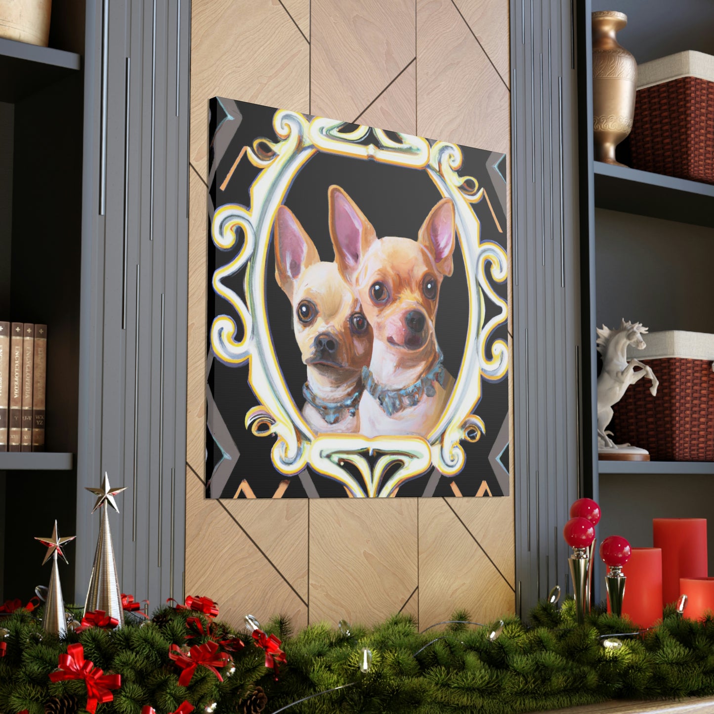 "Chihuahua Deco Dream" - Canvas