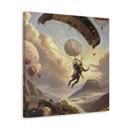 "Paratrooper's Heavenly Descent" - Canvas