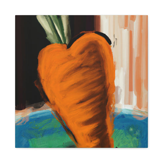 Carrot's Expressionist Glow - Canvas