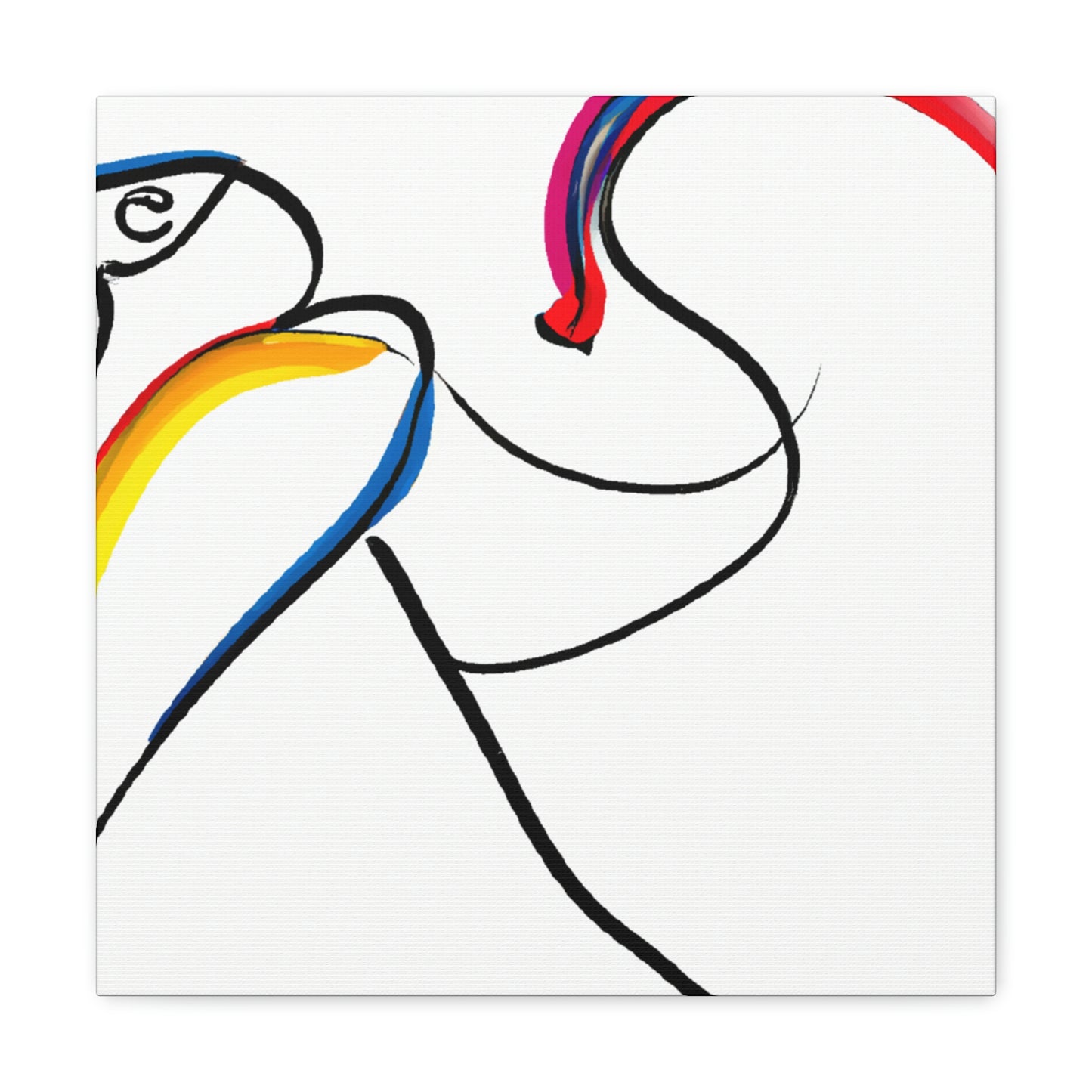 "Macaws in Minimalism" - Canvas