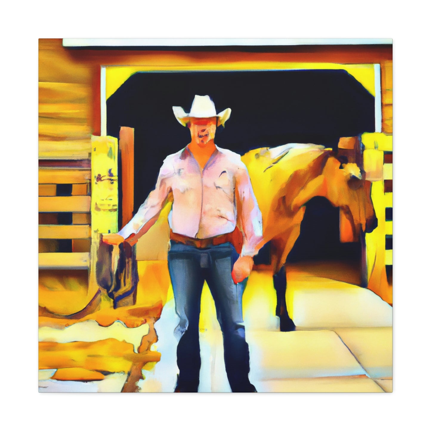 Barnyard Digital Masterpiece - Canvas