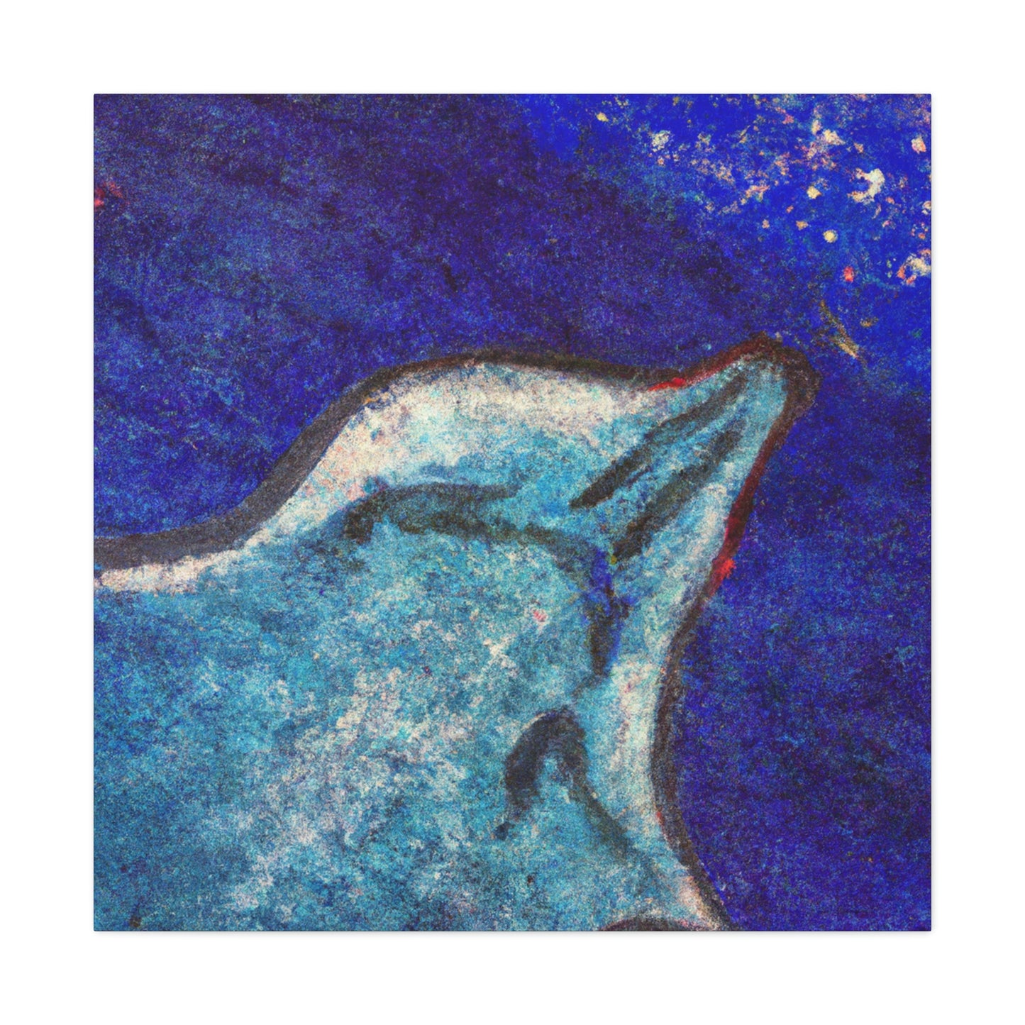 Stingray's Glistening Dance - Canvas