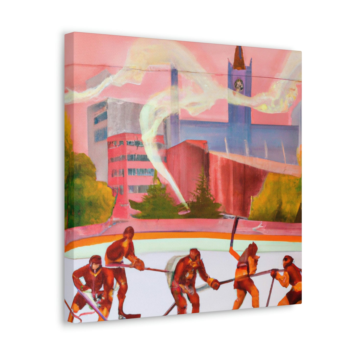 "Ice Skating Heroes Rise" - Canvas