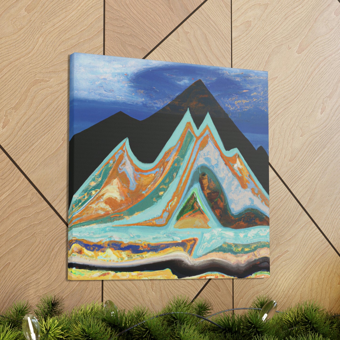 Mountain Mystique Painting - Canvas