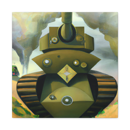 "Tank Turret Dreamscape" - Canvas