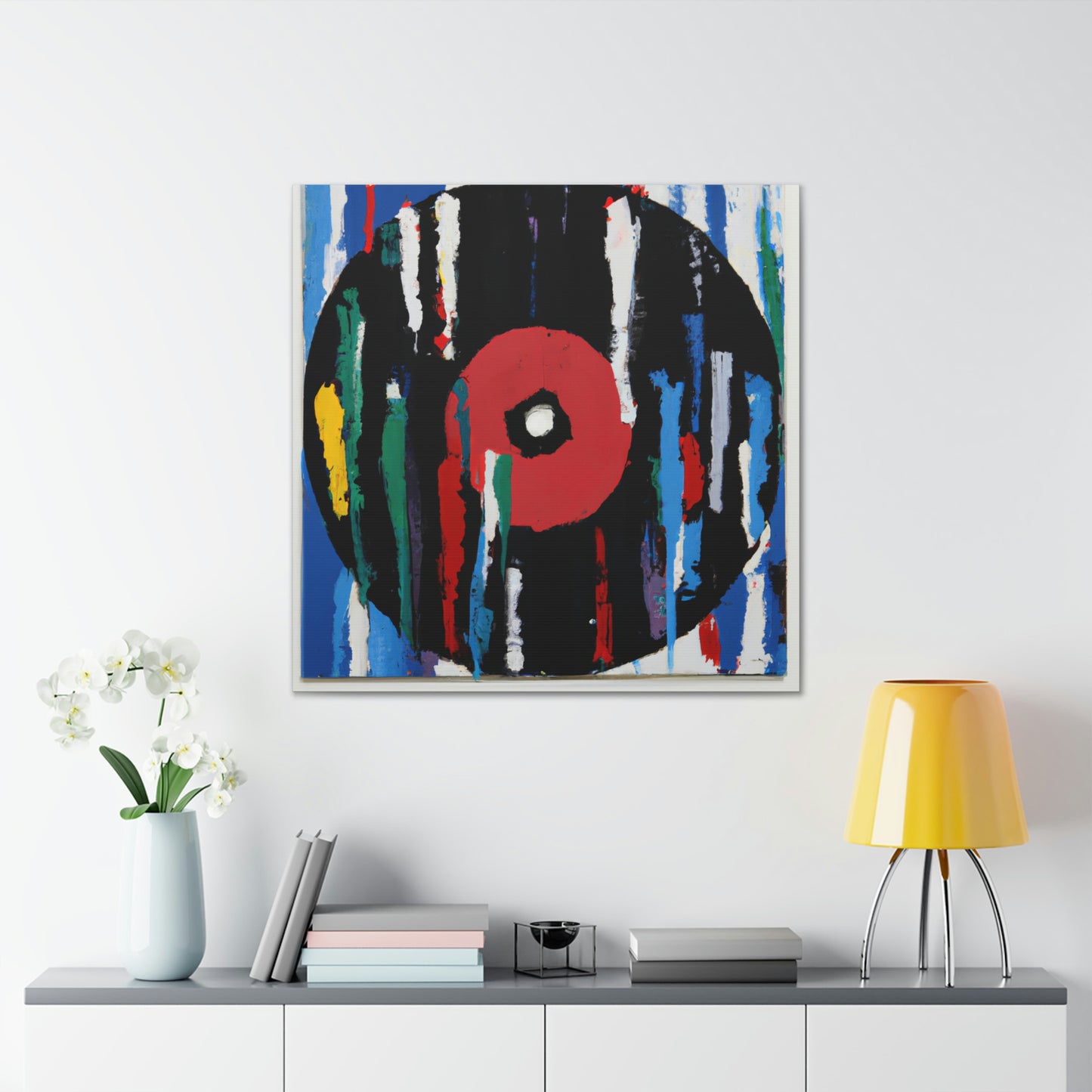 Spinning Vinyl Expressionism - Canvas