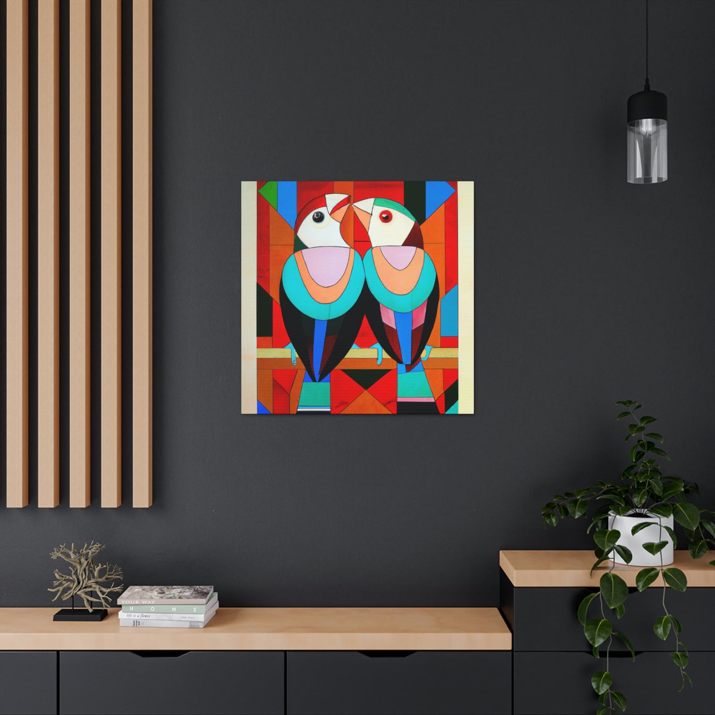 Lover's Art Deco Dance - Canvas