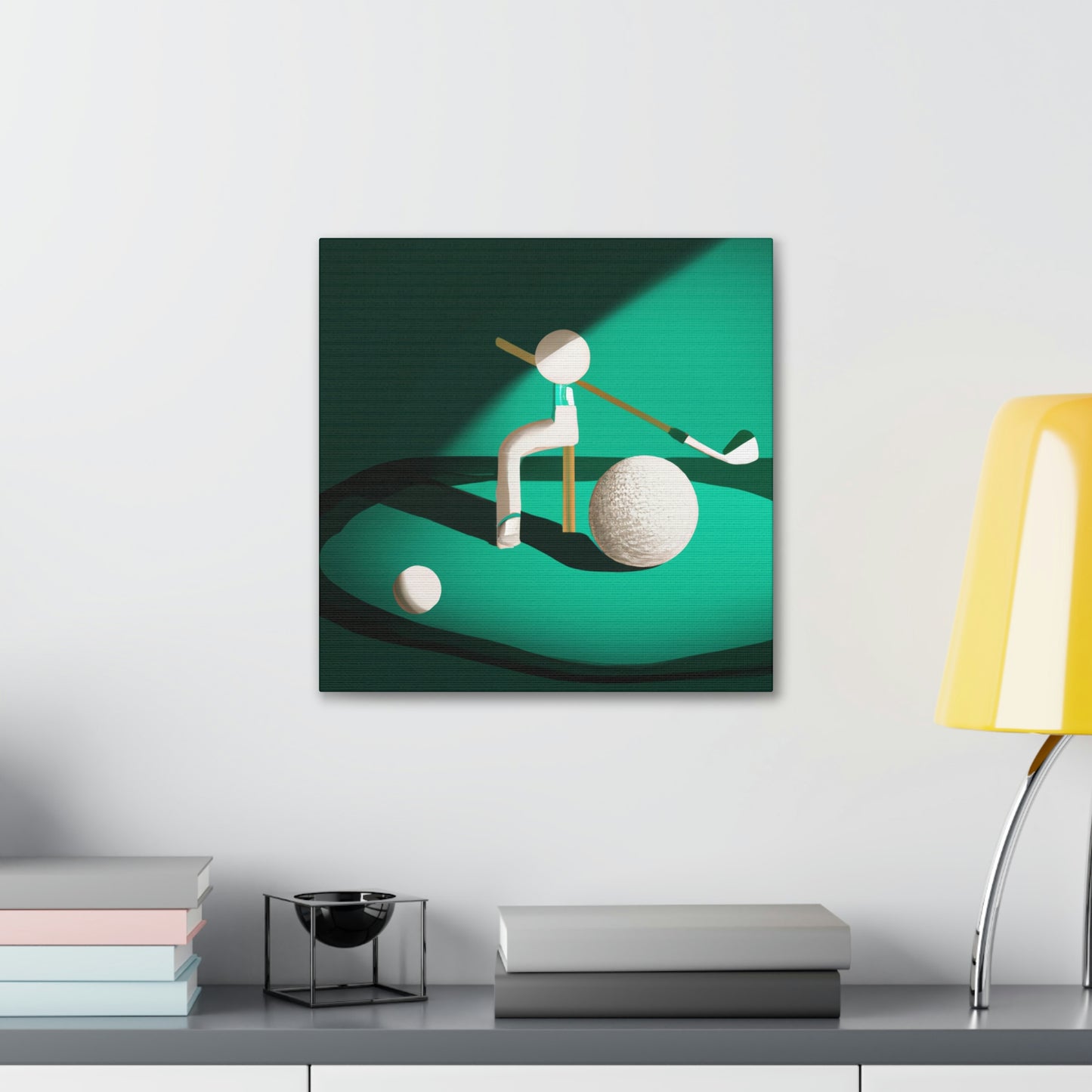 Golfing In Minimalism - Canvas