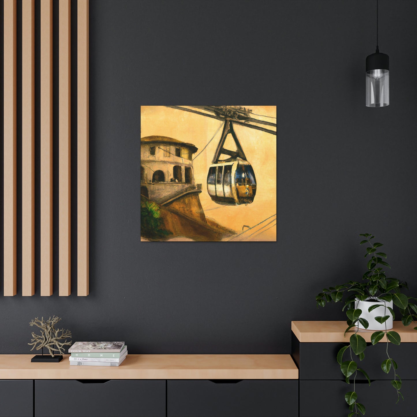 Steampunk Cable Car Dream - Canvas