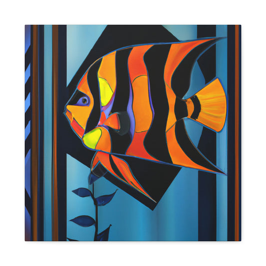 "Stardust Celestial Angelfish" - Canvas