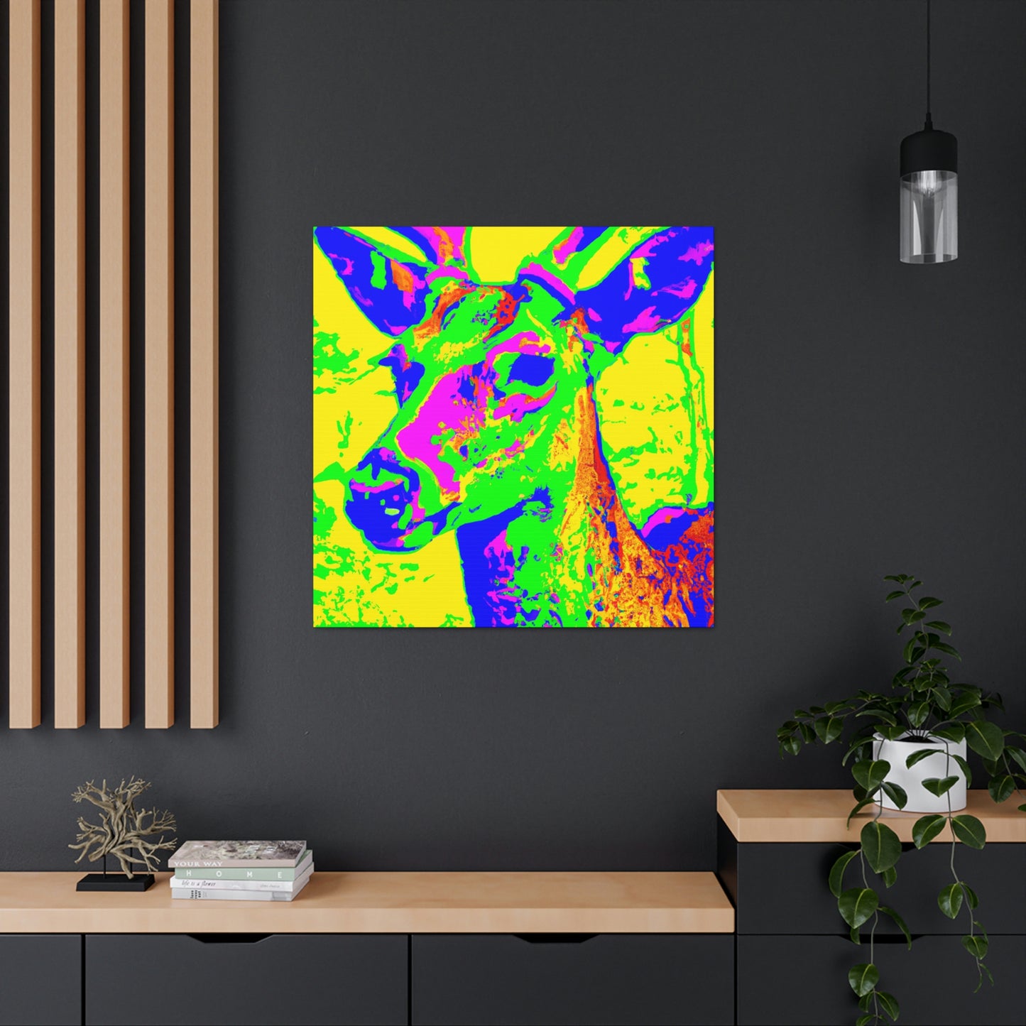 Whitetail Deer Pop Art - Canvas