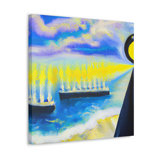 "Seawall's Surreal Horizons" - Canvas