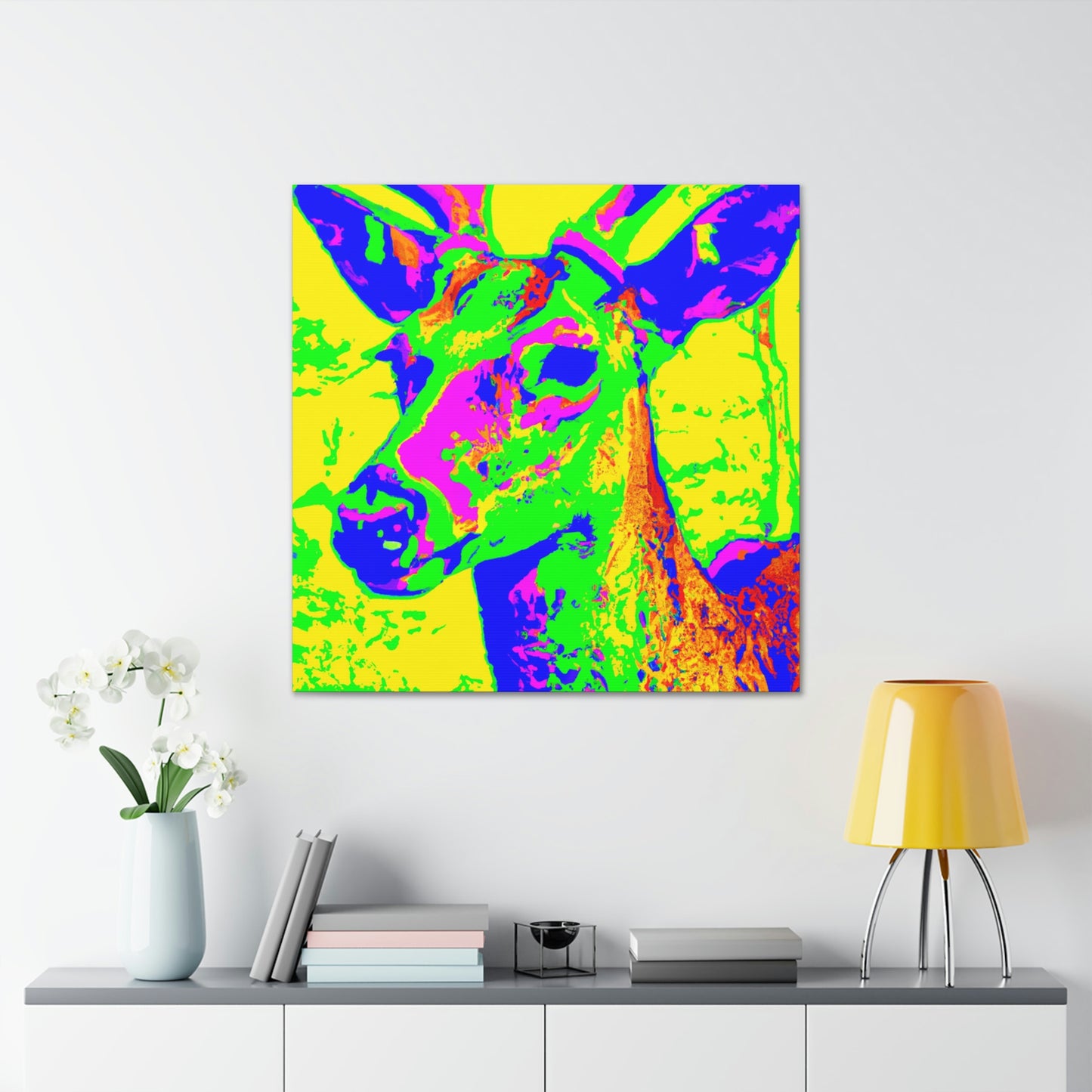 Whitetail Deer Pop Art - Canvas