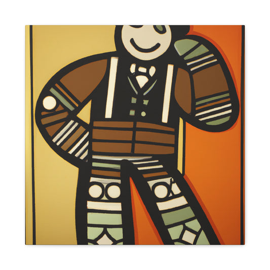 "Gingerbread Man Glistening" - Canvas