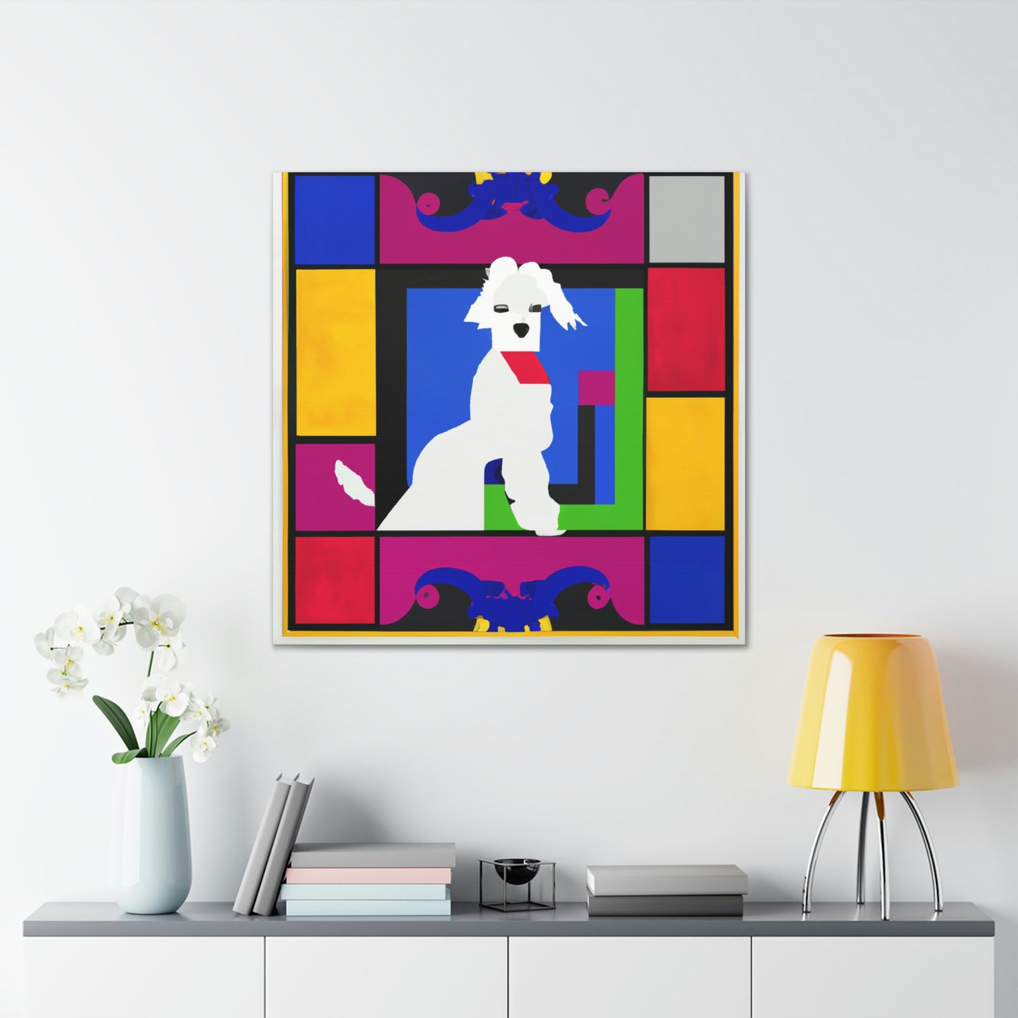 Maltese Puppy Portrait - Canvas