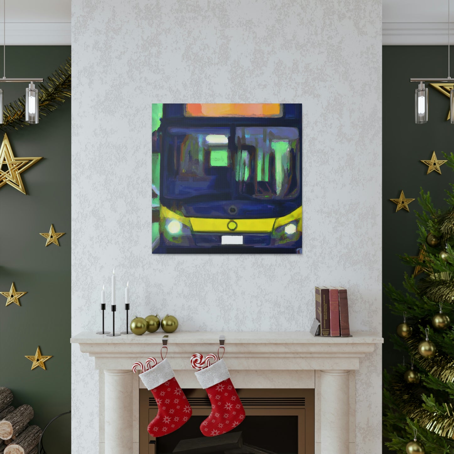 Bus on the Move - Canvas