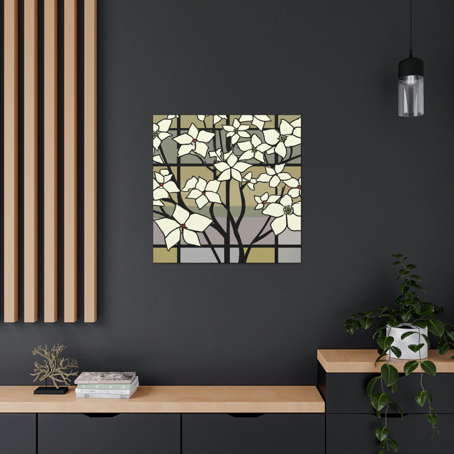 "Spear of Dogwood Blossoms" - Canvas