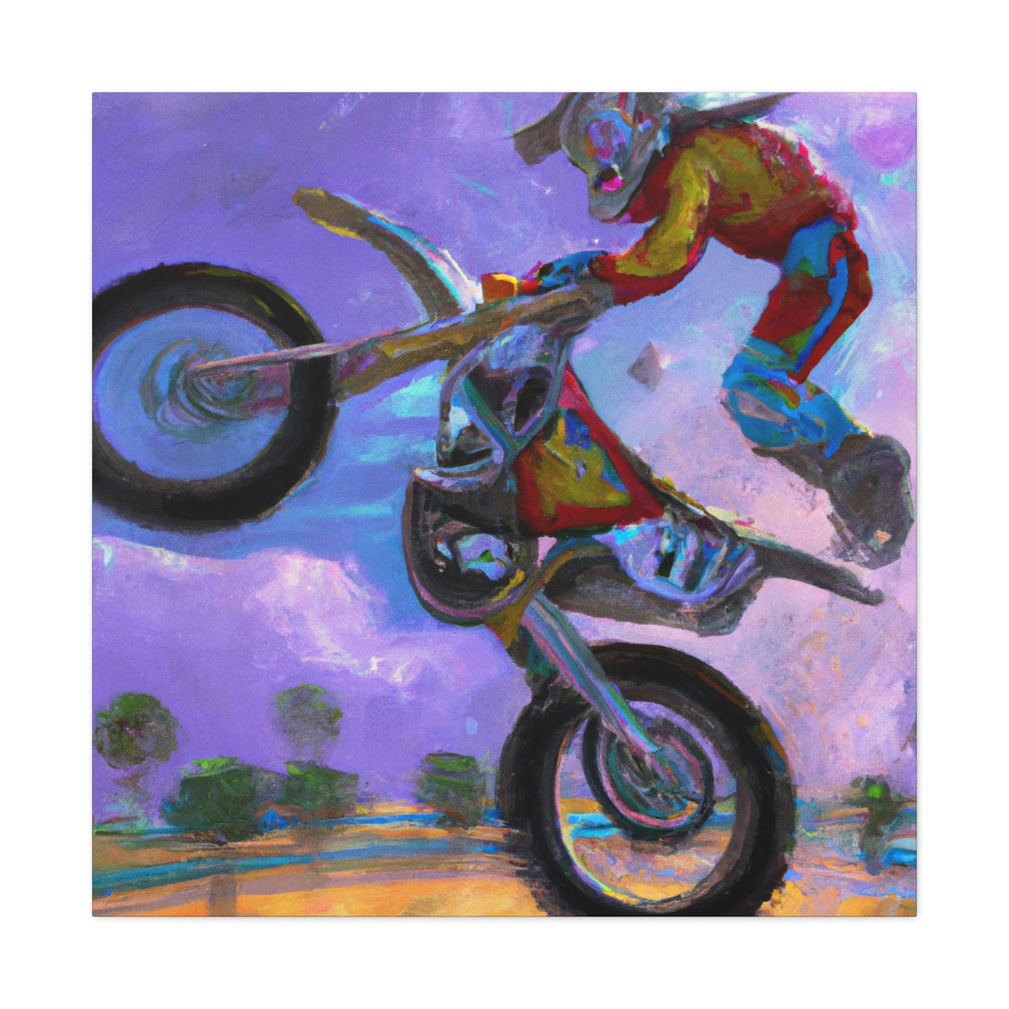 Motocross Mystic Madness - Canvas