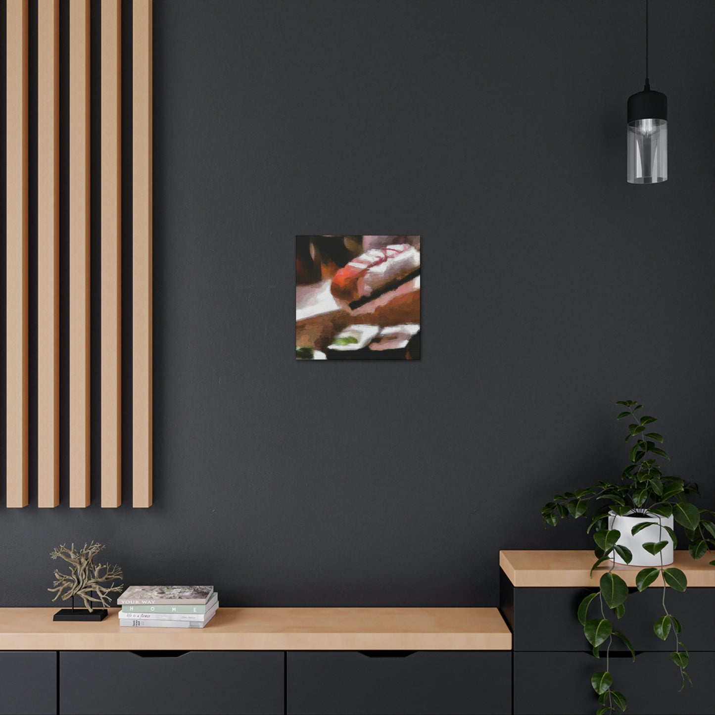 Sushi's Digital Brilliance - Canvas