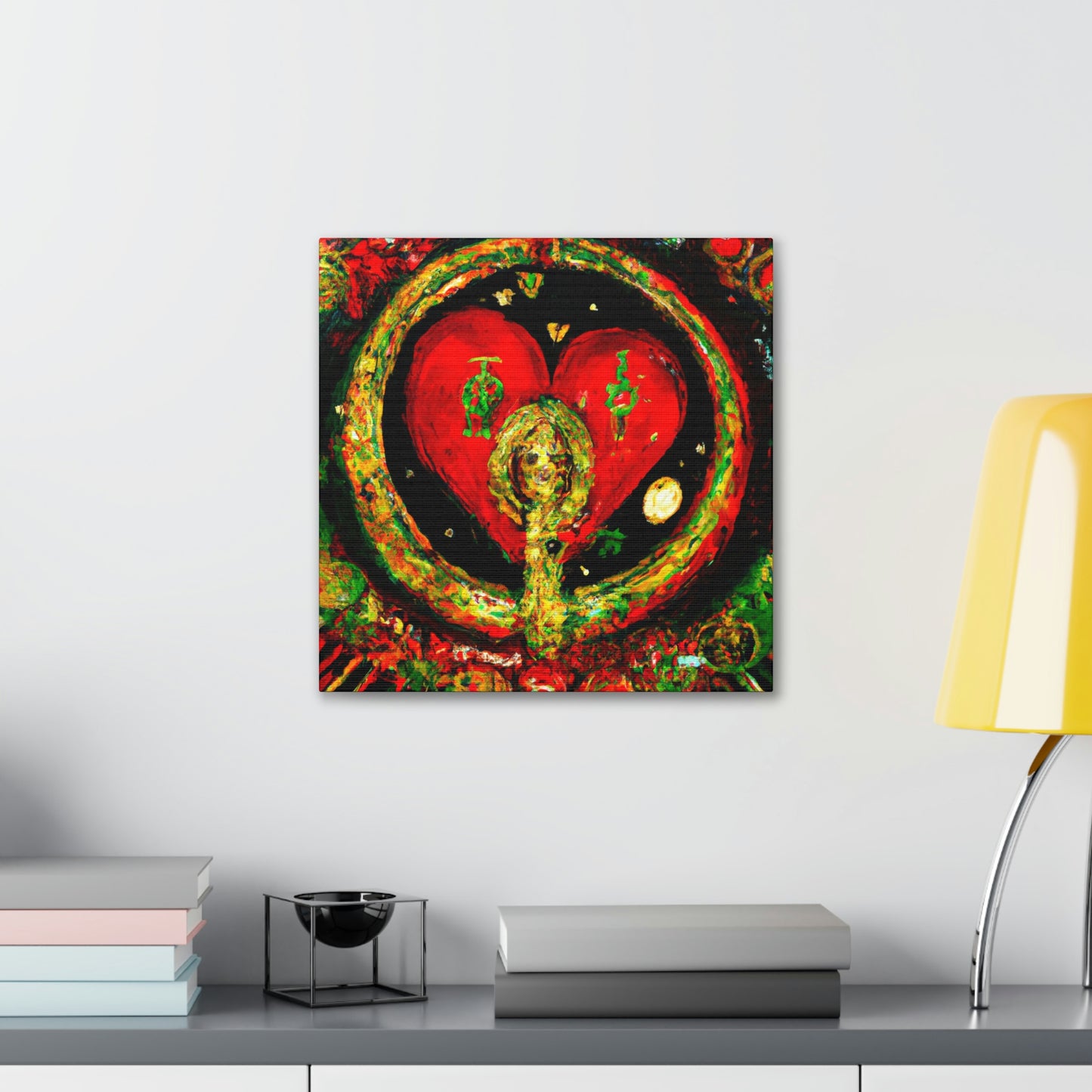 Love's Radiant Halo - Canvas