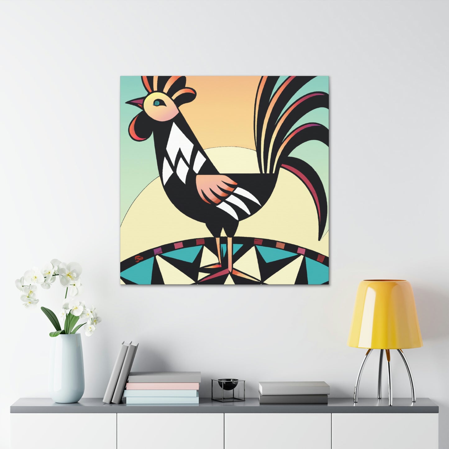 Chicken in Dazzle - Canvas