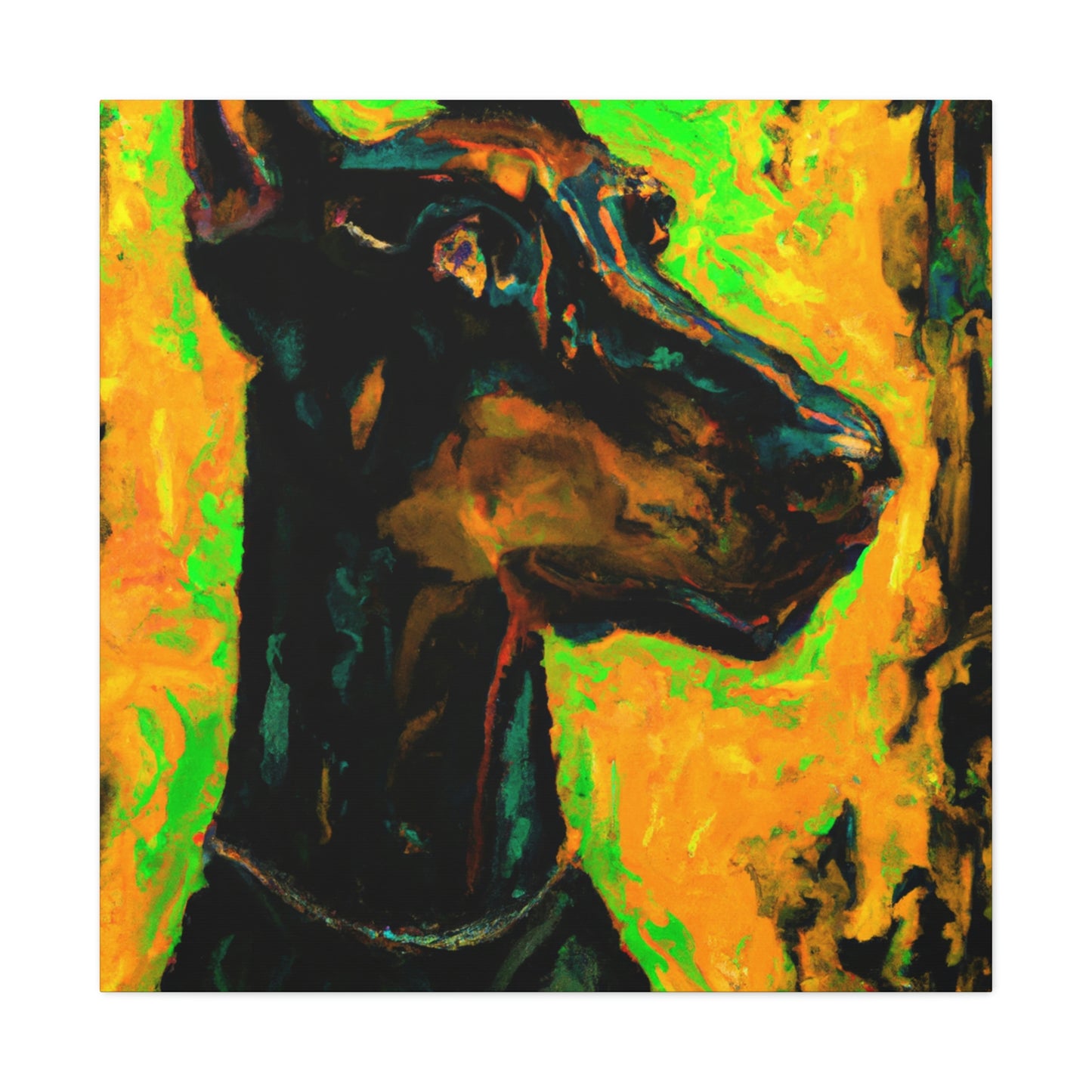 Doberman in Expressionism - Canvas