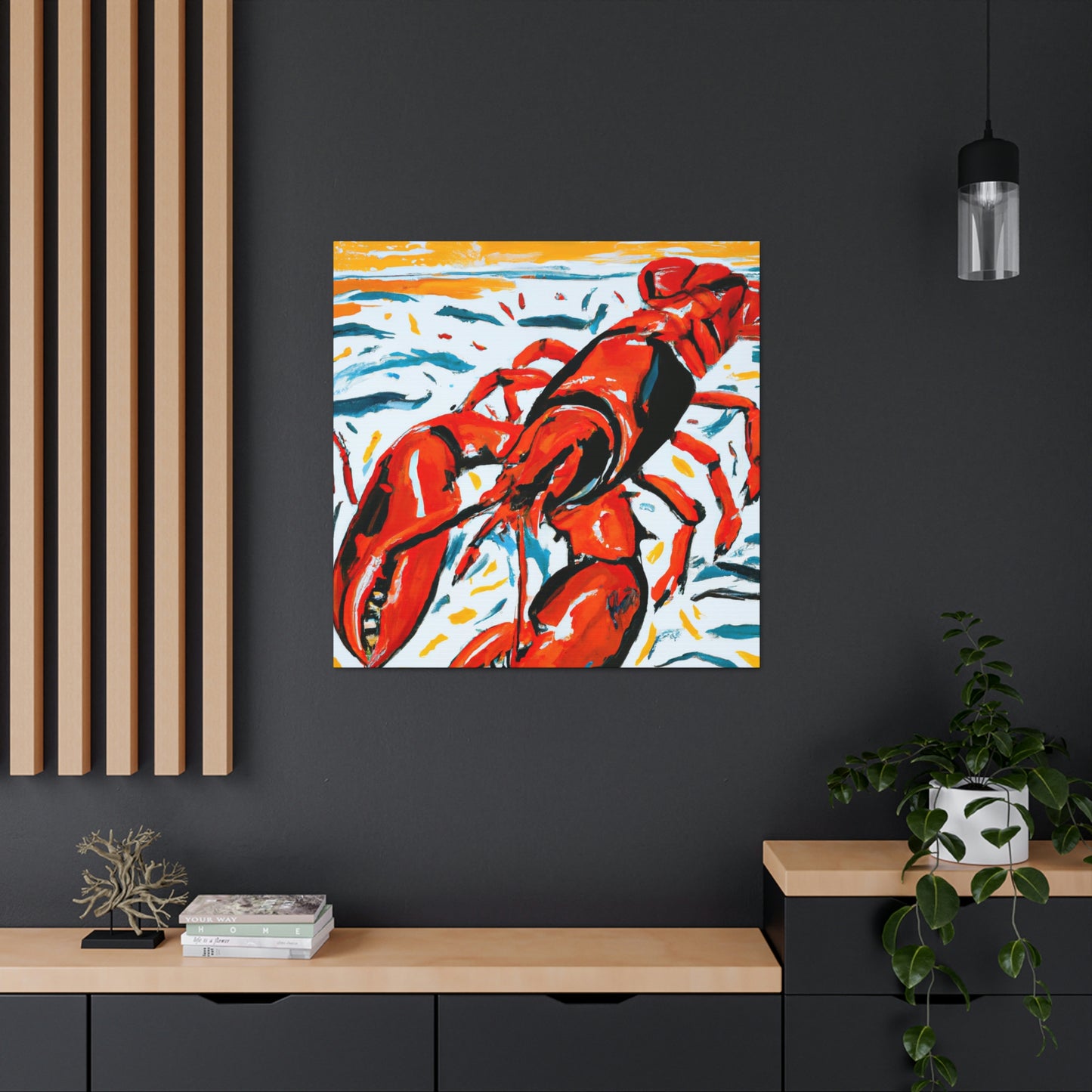 Lobster in Expressionism - Canvas