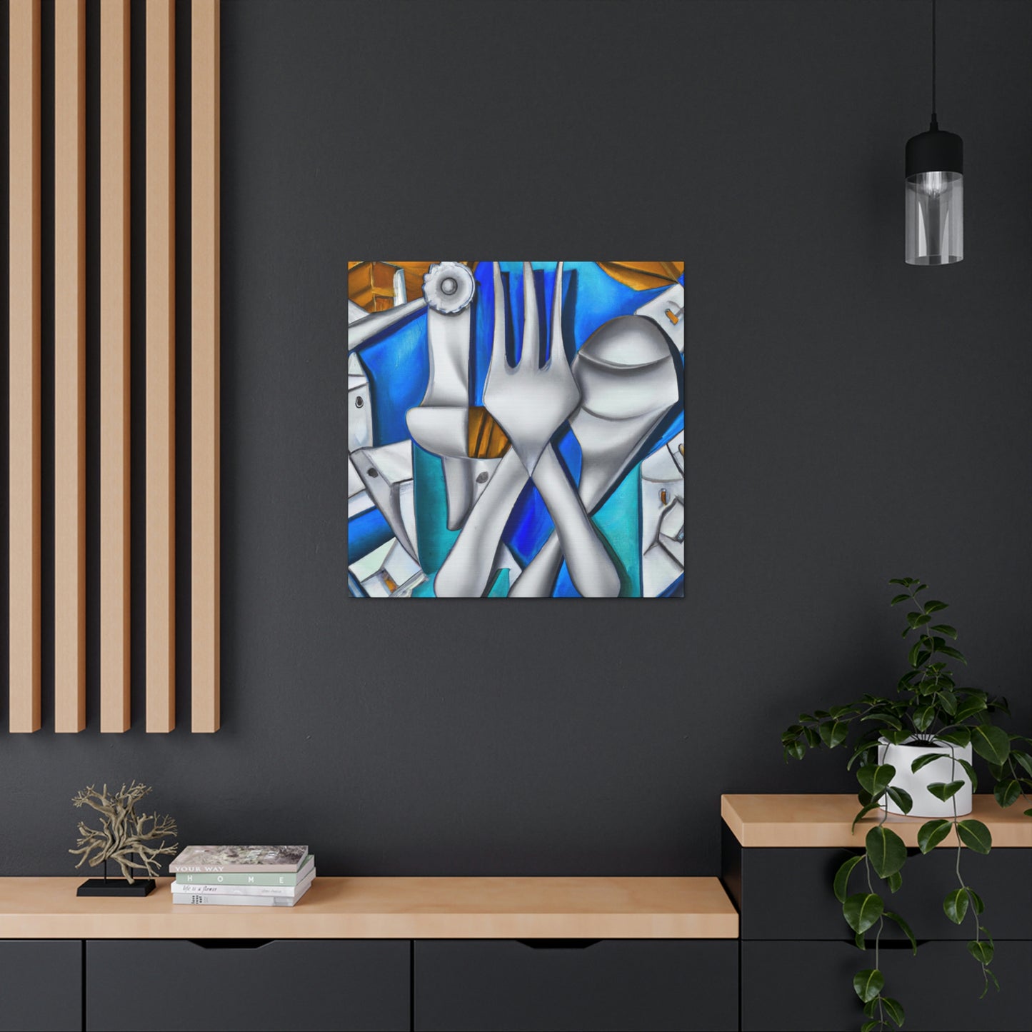 Silverware in Reflection - Canvas