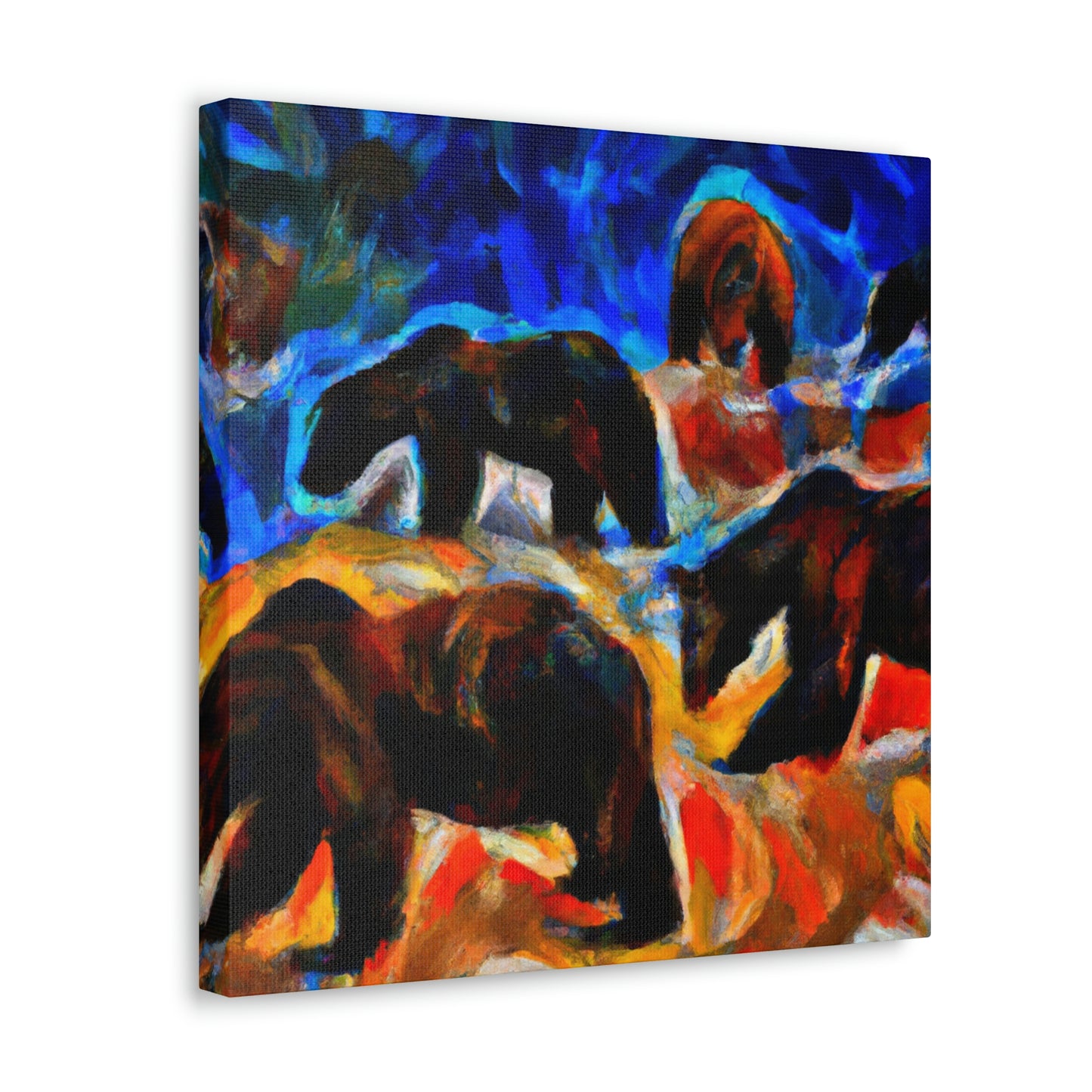 Grizzlies in Expressionism - Canvas