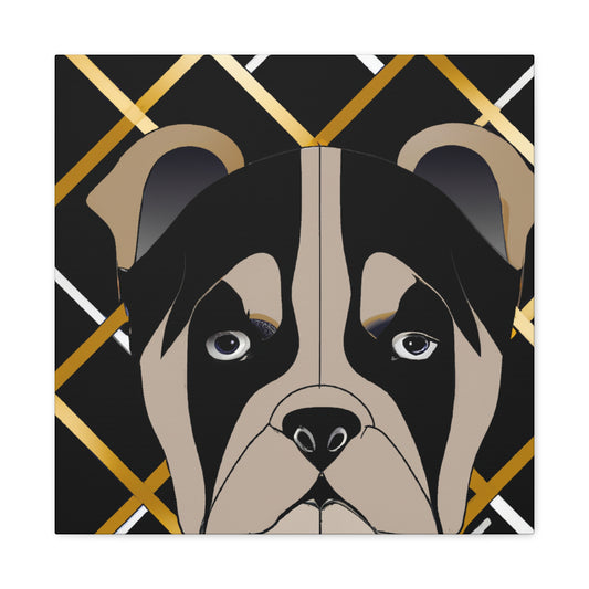 "Bulldog's Roaring Twenties" - Canvas