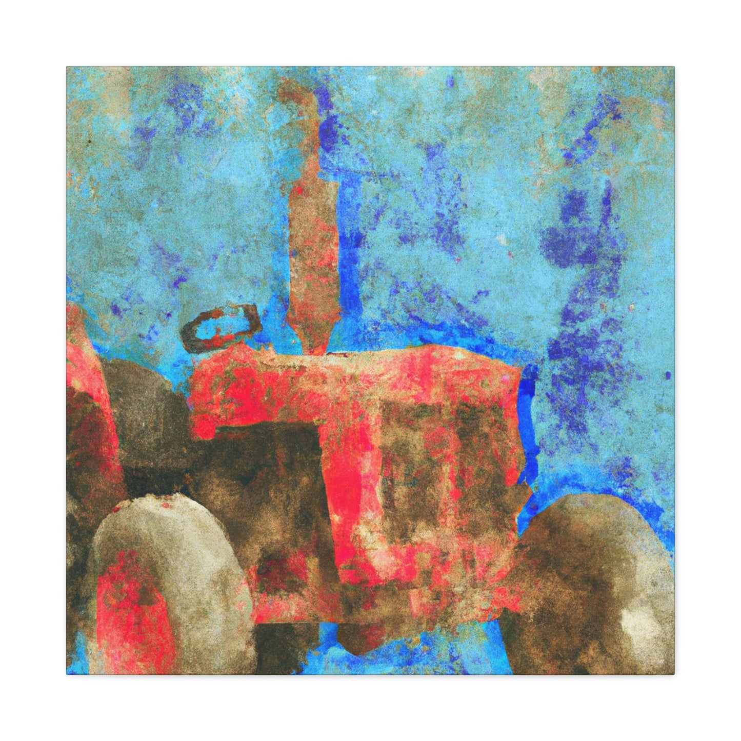 "Tractor in Simplicity" - Canvas