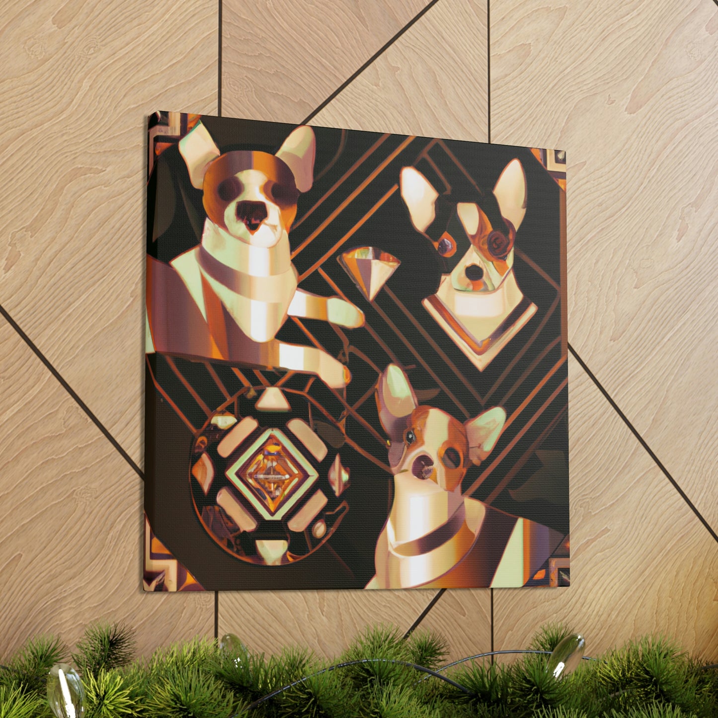 "Chihuahua's Deco Dance" - Canvas