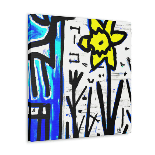 "Daffodils in Abstraction" - Canvas