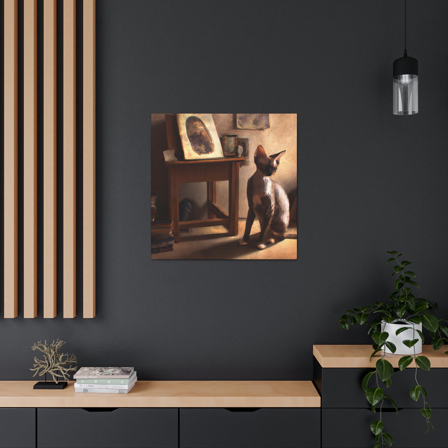 Cat-Shaped Dreamscape - Canvas