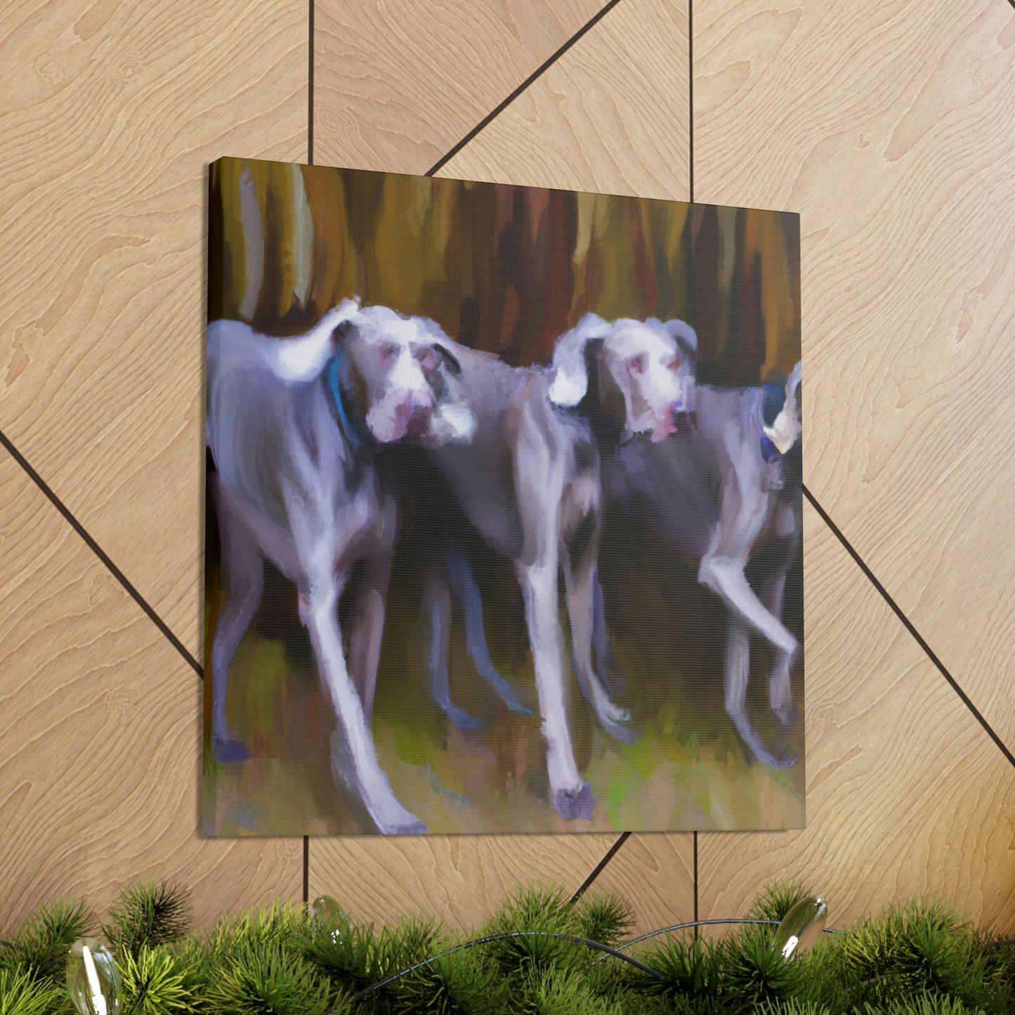 Weimaraner Abstract Expression - Canvas