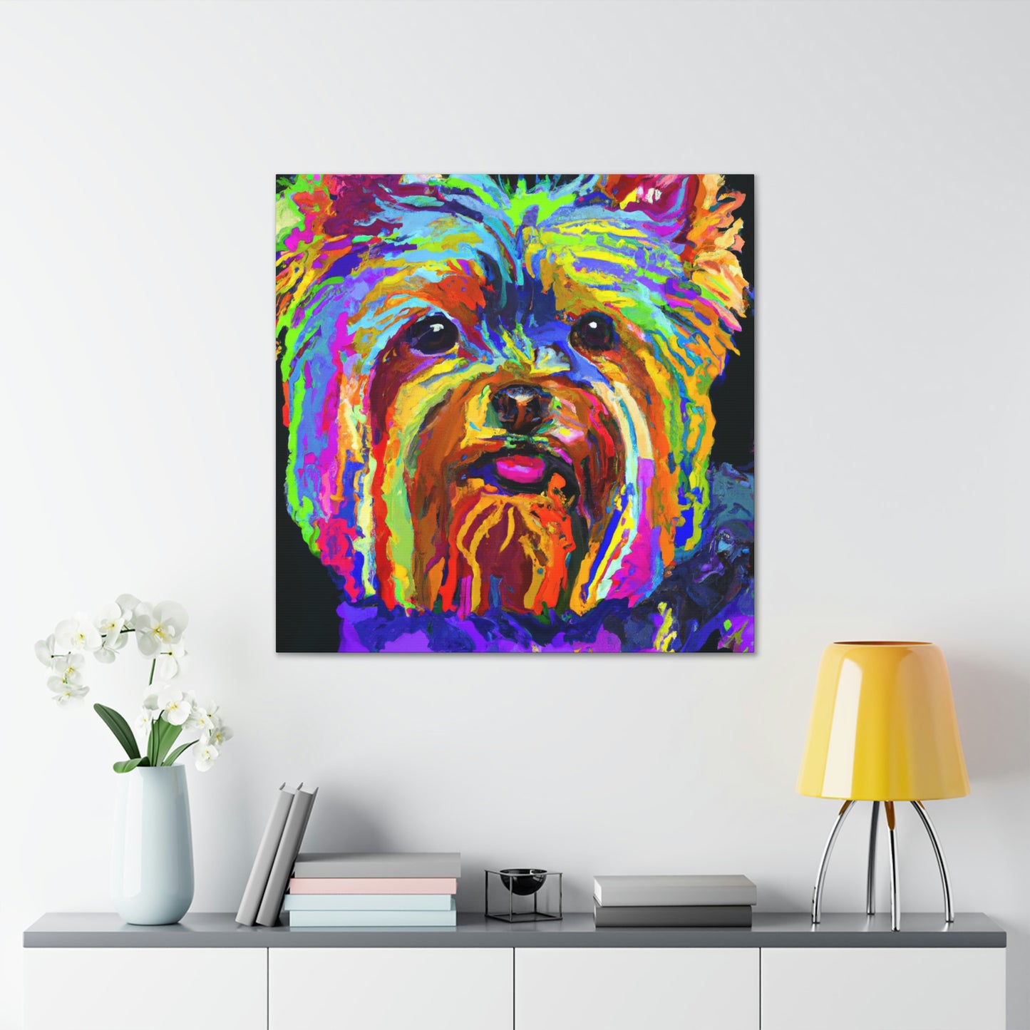 "Yorkshire Terrier Fauvism" - Canvas