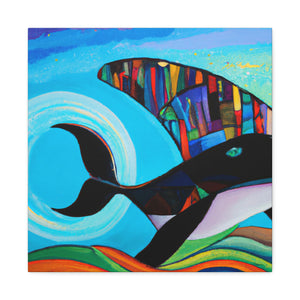 "Whaling in Art Deco" - Canvas