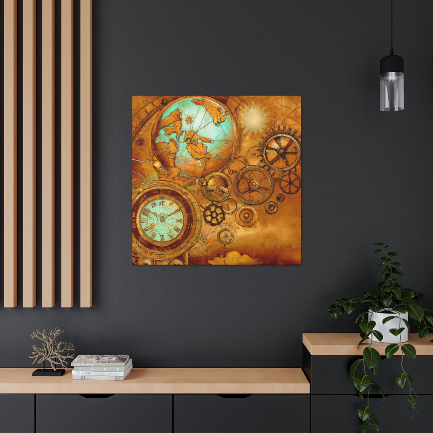 Steampunk Celestial Mapping - Canvas